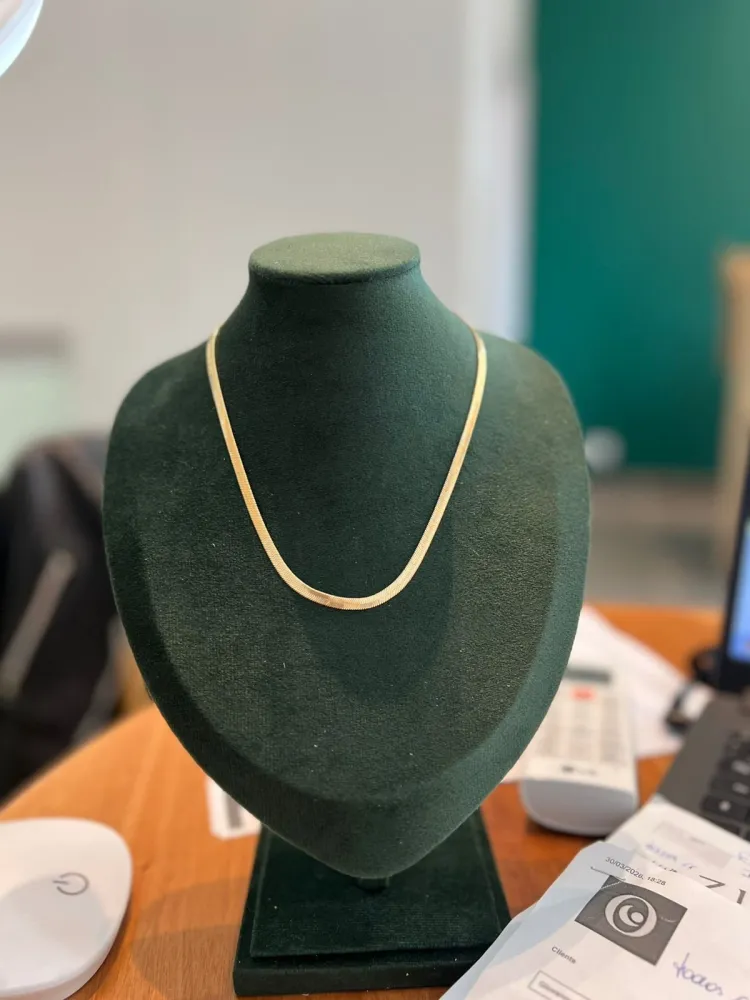 Chocker Banhado Ouro Fita