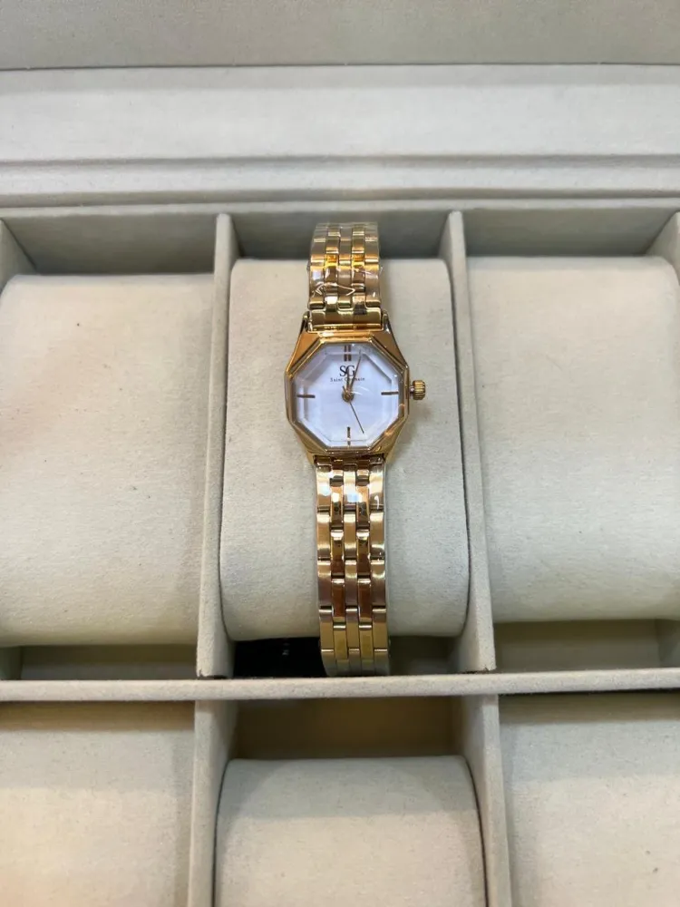 Relógio Elegante Octa Mini Dourado