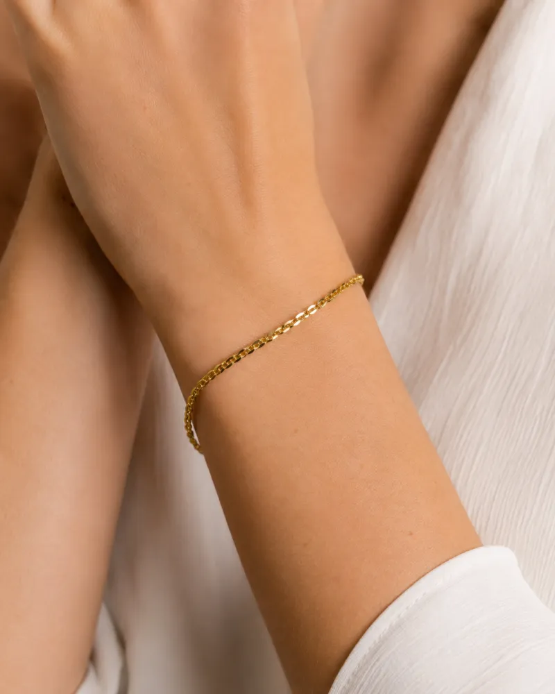 Pulseira Dourada Trançada Biju
