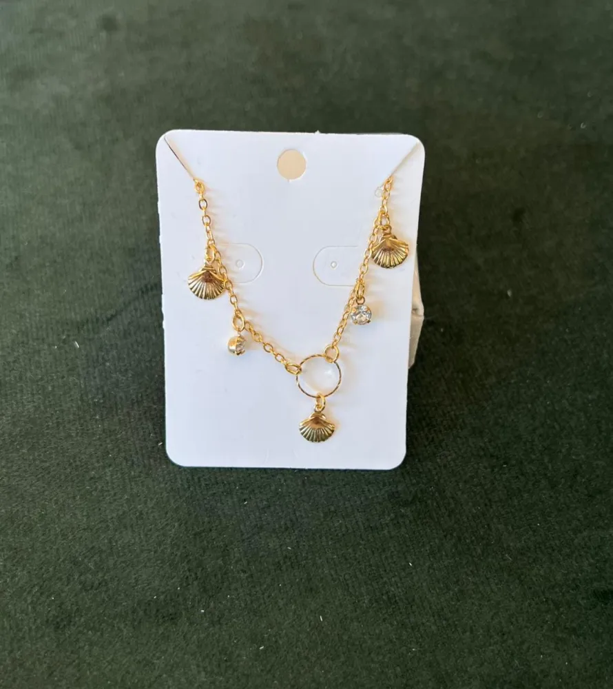 Pulseira de Concha com Ponto de Luz