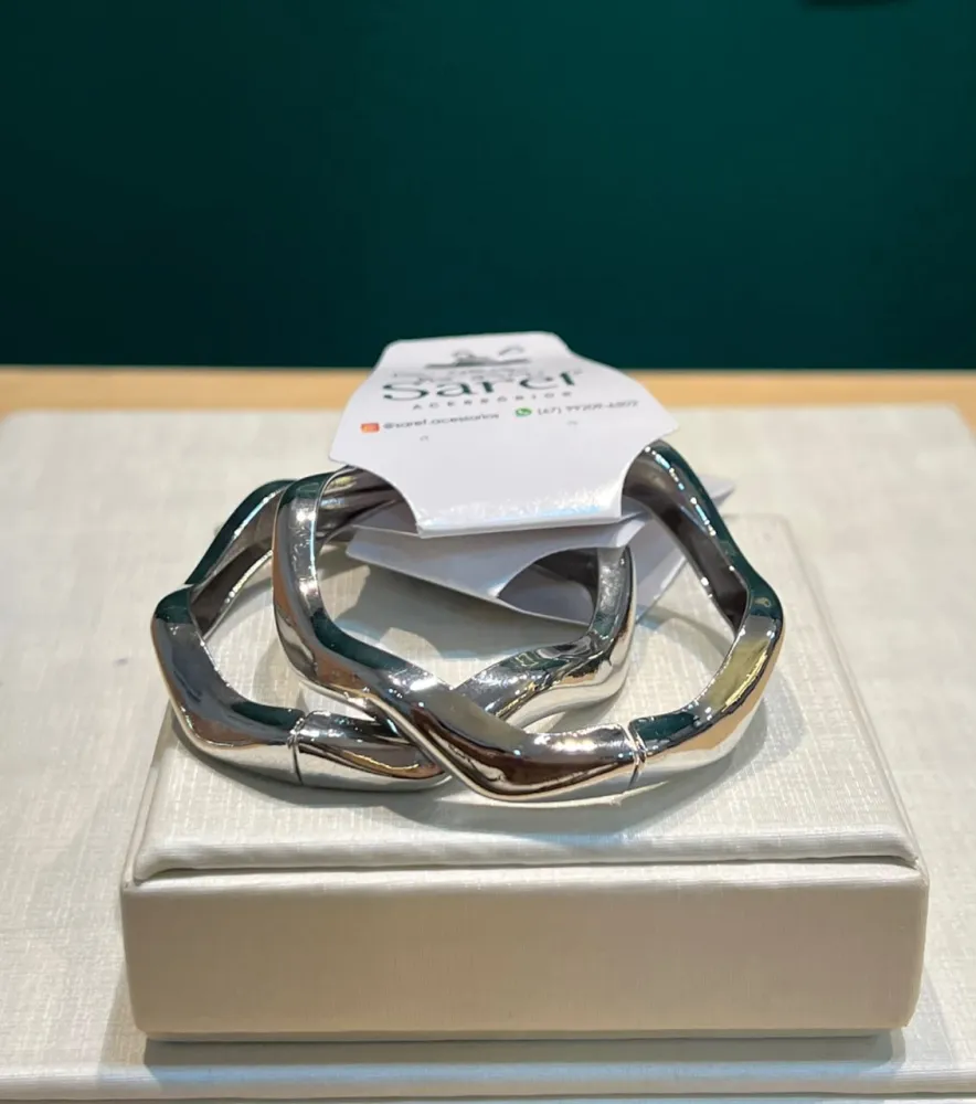Bracelete Prata Onda