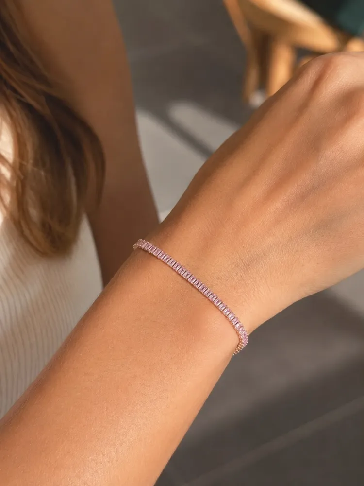 Pulseira Riviera Rose Fina