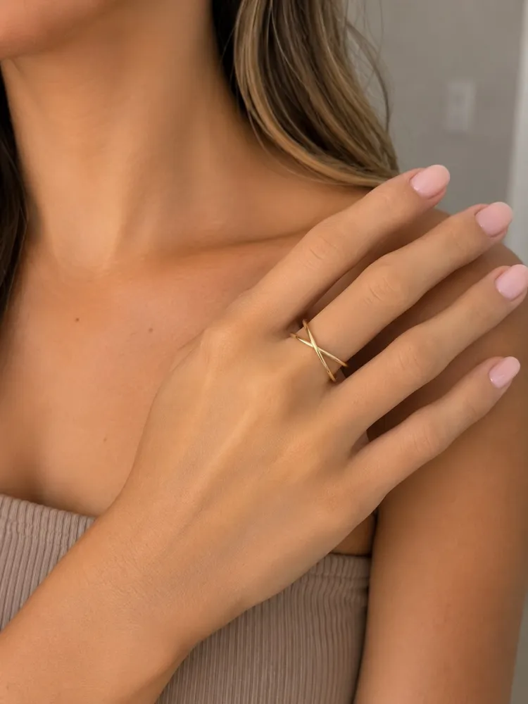 Anel Dourado X Liso