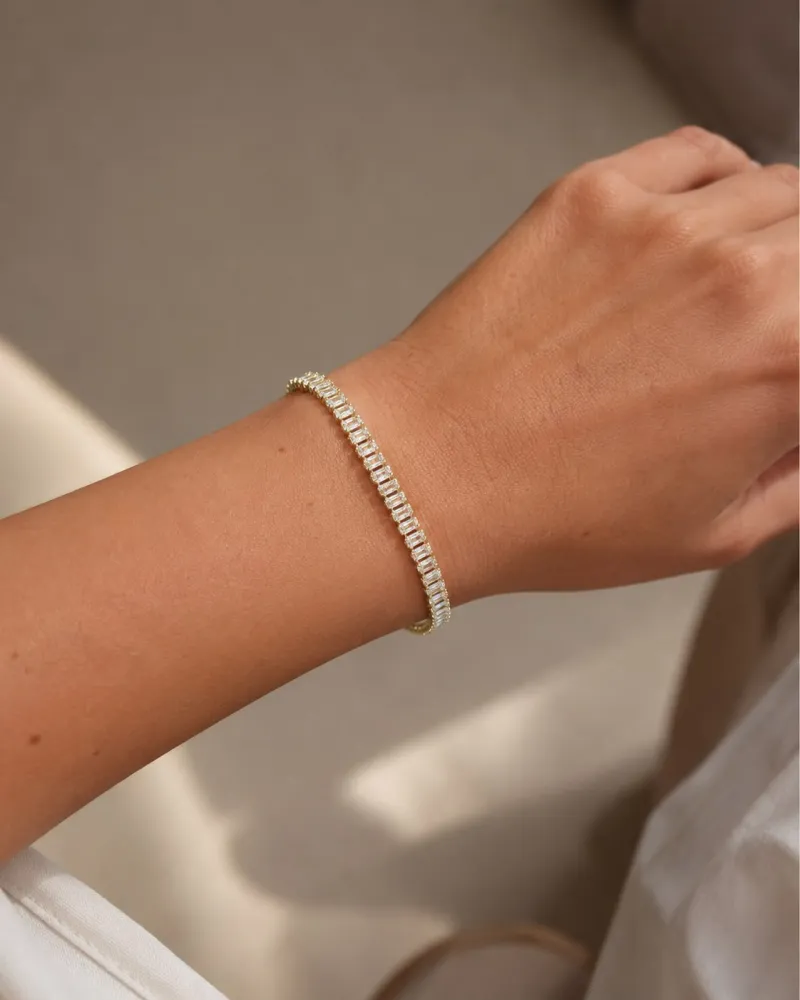 Pulseira Cristal Riveira Dourado