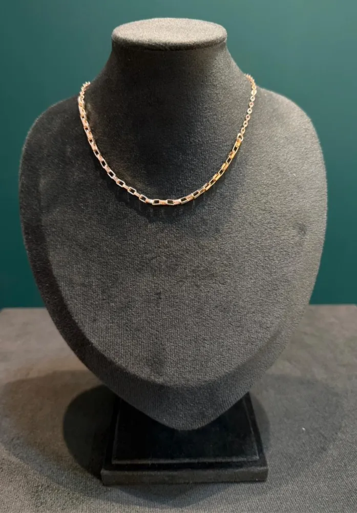 Colar Choker Elos Quadrado