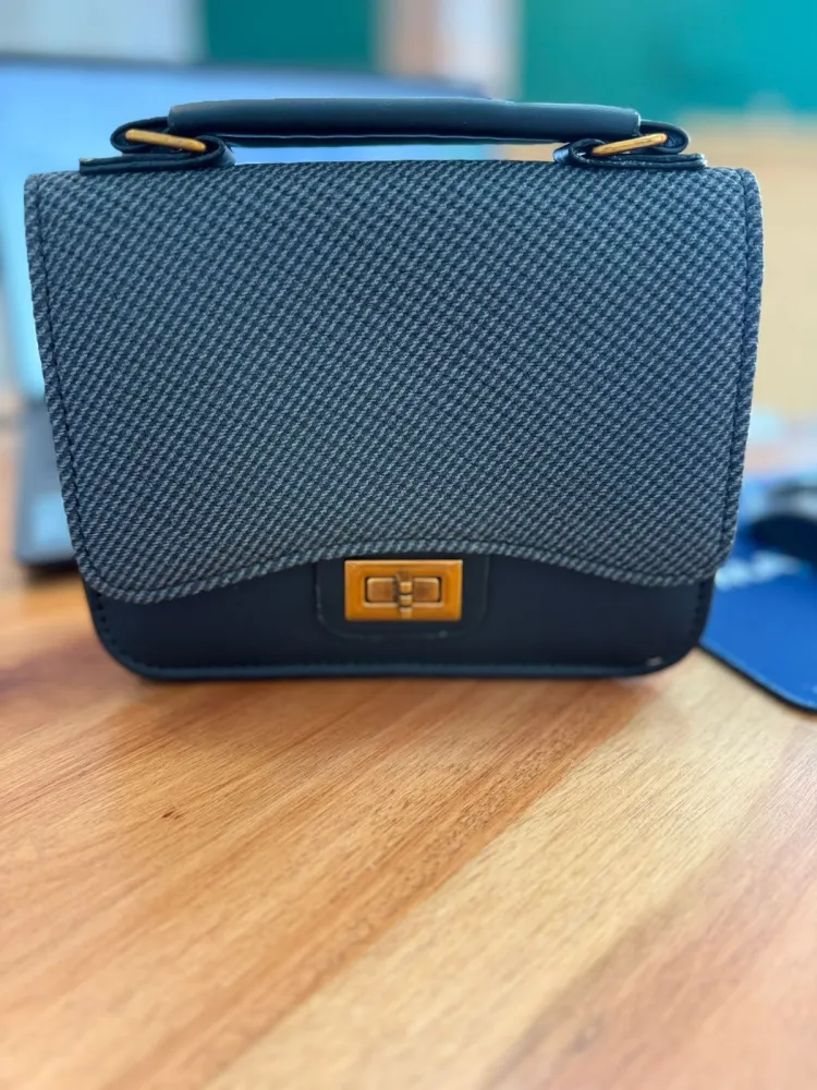 Bolsa Duas Cores Preta